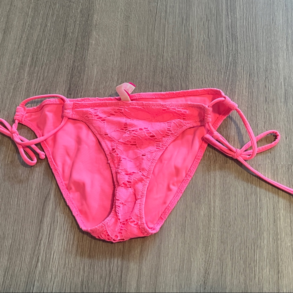 Victoria's Secret Bright Pink Lace Swimwear